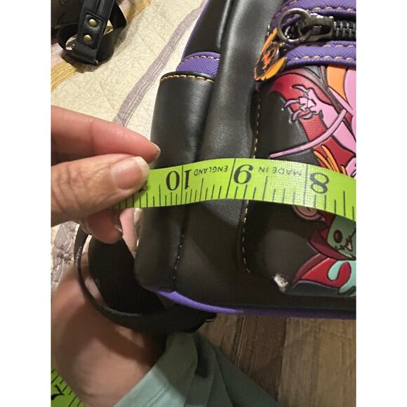 Loungefly Disney Vampire Angel & Stitch The Series Mini Backpack Purple - Picture 11 of 16